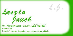 laszlo jauch business card